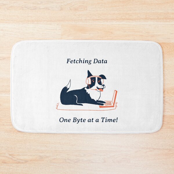Item preview, Fetching Data One Byte at a Time Border Collie designed and sold by SvenJ94.