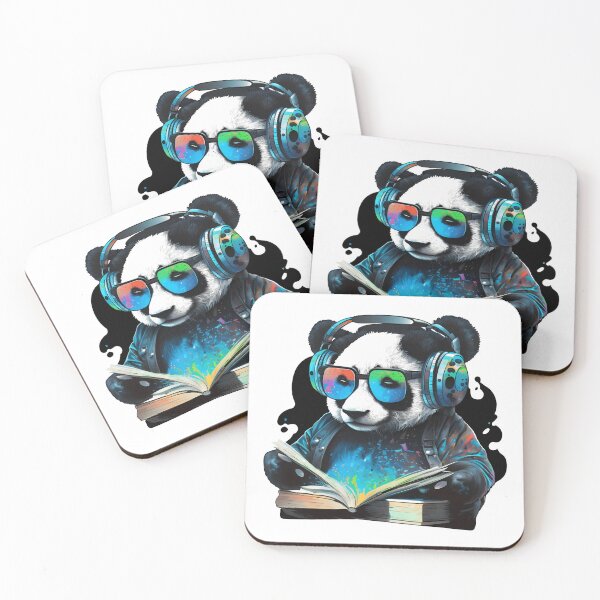 Item preview, Cool DJ Panda with headphones and sunglasses designed and sold by MLArtifex.