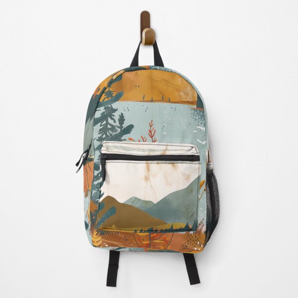 Item preview, Couple in Scandinavian landscape with lake, forest and mountains designed and sold by NordicArtPrint.