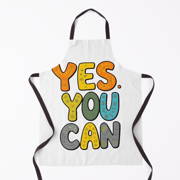 Item preview, Floral Motivation - Yes You Can Typography designed and sold by deepakrode7.