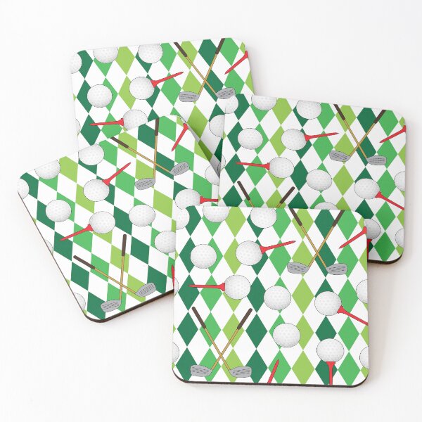 Item preview, Golf Player Argyle Pattern designed and sold by CreativeTwins.