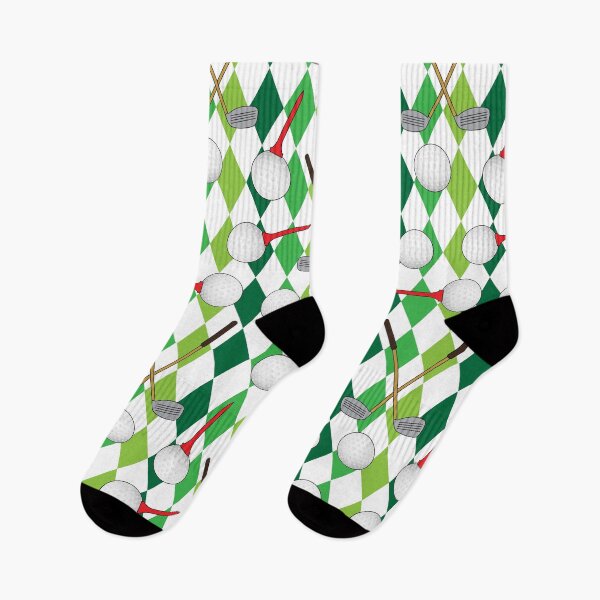 Item preview, Golf Player Argyle Pattern designed and sold by CreativeTwins.