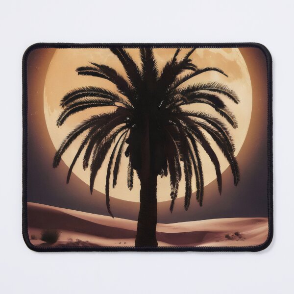 Item preview, Palm tree at night. designed and sold by MyHappyArtShop.