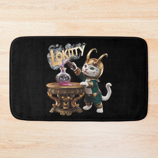 Item preview, I am LOKITTY of Asgard,  I am burdened with glorious purpose. Chaos Cat God Kitten Superhero Feline Fan Art by Badass Bazaar designed and sold by BadassBazaar.