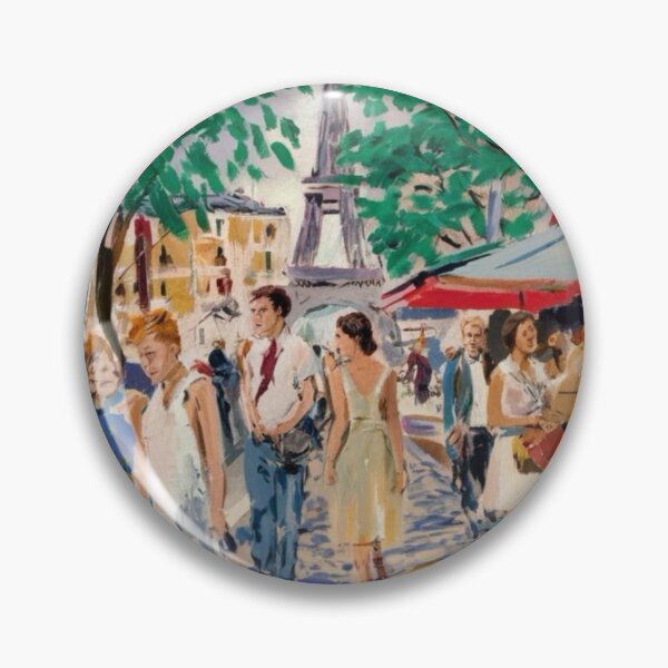 Item preview, Eiffel Café Stroll: Vibrant Paris Summer Street Scene | Art By Carraann  designed and sold by CARRAANN.