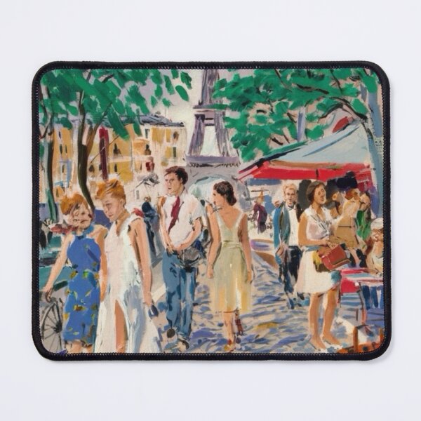 Item preview, Eiffel Café Stroll: Vibrant Paris Summer Street Scene | Art By Carraann designed and sold by CARRAANN.
