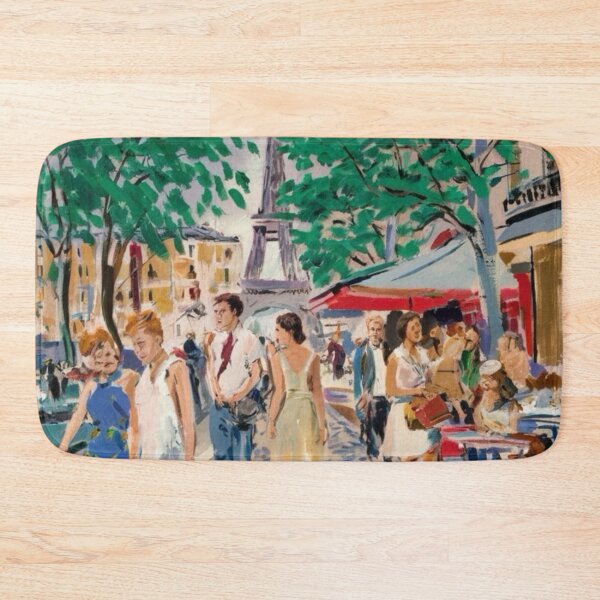 Item preview, Eiffel Café Stroll: Vibrant Paris Summer Street Scene | Art By Carraann  designed and sold by CARRAANN.