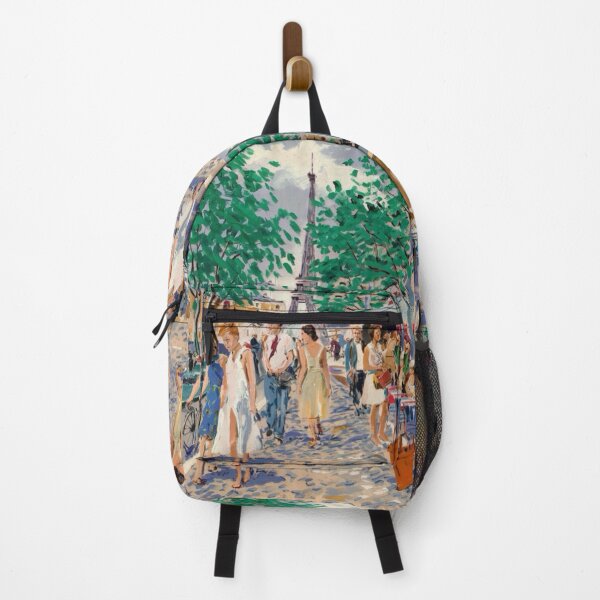 Item preview, Eiffel Café Stroll: Vibrant Paris Summer Street Scene | Art By Carraann designed and sold by CARRAANN.