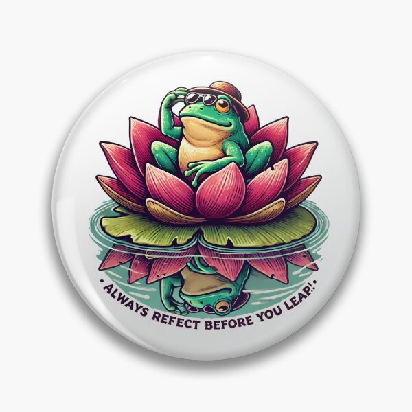 Item preview, Chillaxing Frog: Reflect & Leap! designed and sold by NatureStyle555.