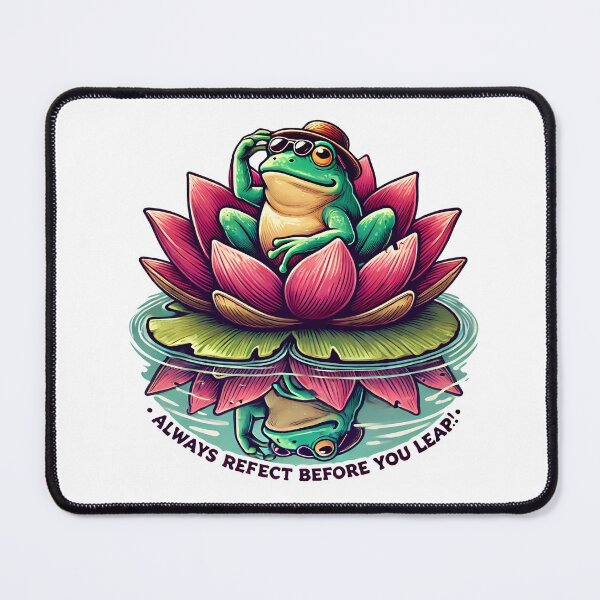 Item preview, Chillaxing Frog: Reflect & Leap! designed and sold by NatureStyle555.