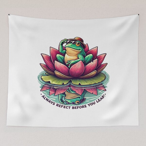 Item preview, Chillaxing Frog: Reflect & Leap! designed and sold by NatureStyle555.