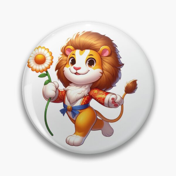 Item preview, Cute Lion marching with flower! designed and sold by fribabywonder.