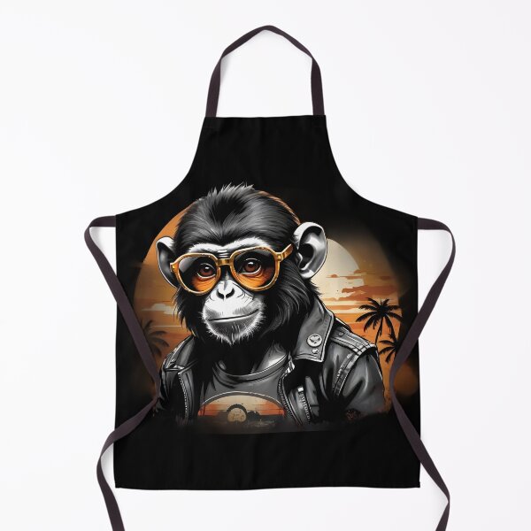 Item preview, Retro Monkey with Distressed Sunglasses designed and sold by Mechanical-Artt.