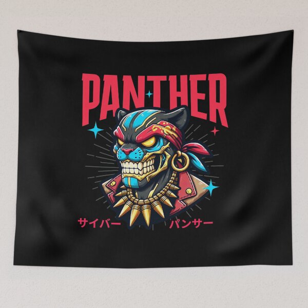 Item preview, Cyberpunk Panther Street Art T-shirt designed and sold by AiPixals.