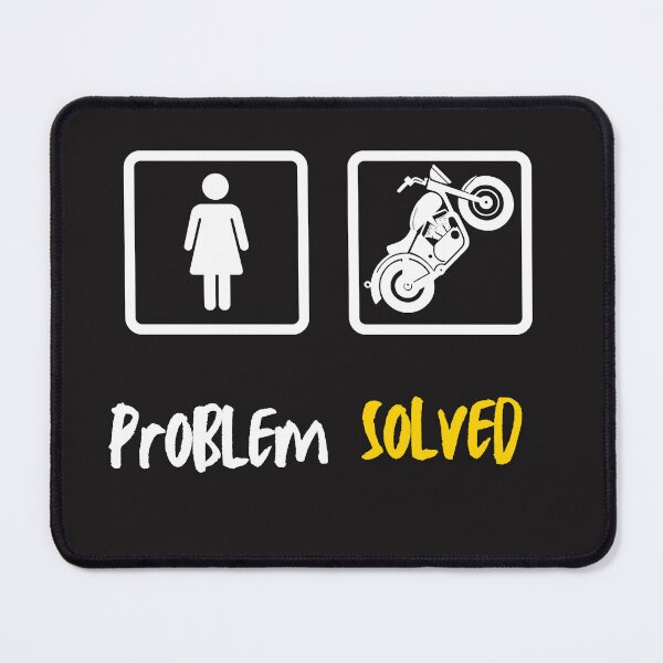 Item preview, Biker Problem Solved Design | Biker | Bikers | Funny Designs designed and sold by kneedownapparel.