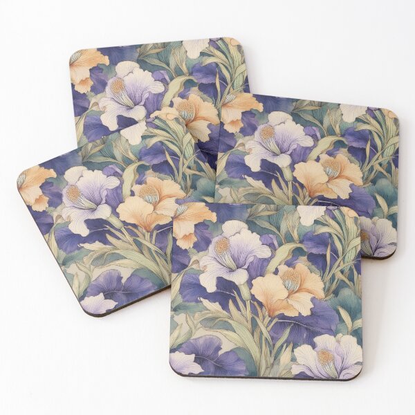 Item preview, Iris Floral Pattern designed and sold by 100Sunsets.
