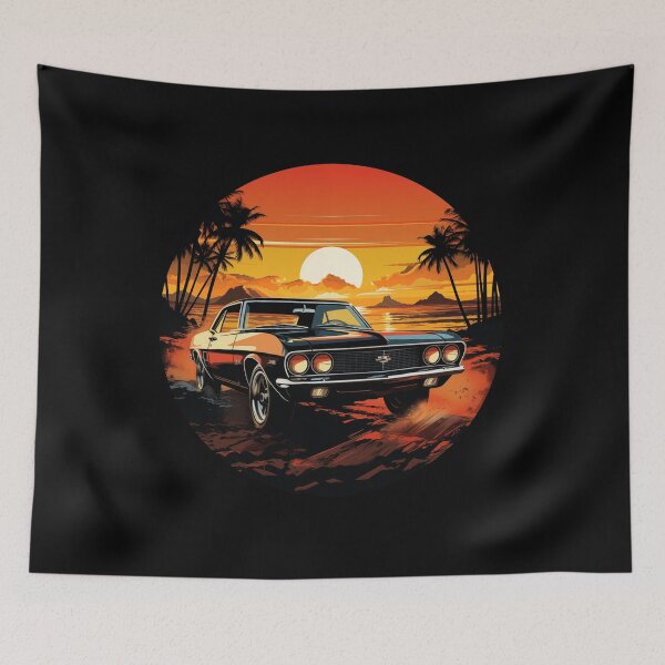 Item preview, Classic Muscle Car Sunset  designed and sold by AIStudioProject.