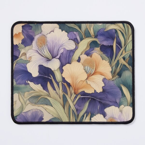 Item preview, Iris Floral Pattern designed and sold by 100Sunsets.