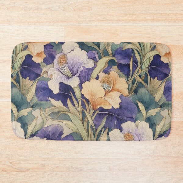 Item preview, Iris Floral Pattern designed and sold by 100Sunsets.