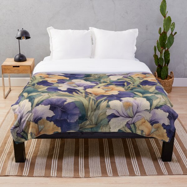 Item preview, Iris Floral Pattern designed and sold by 100Sunsets.