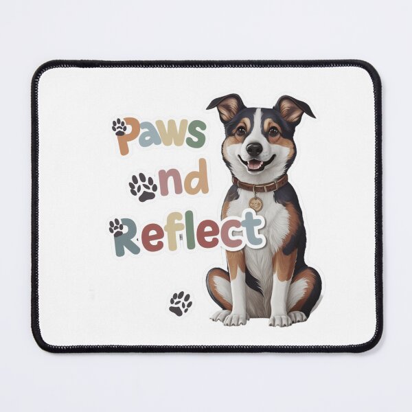Item preview, Paws and Reflect - Stylish Dog Art designed and sold by UA-t-shirts.