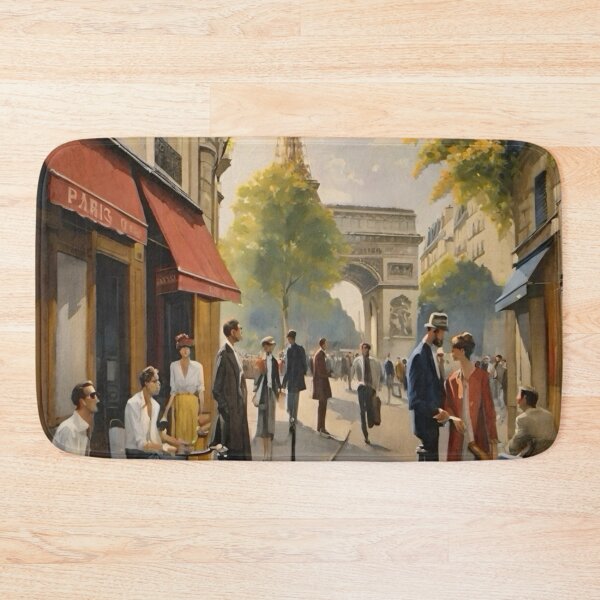 Item preview, Parisian Daily Life: Eiffel and Arc de Triomphé | Art By Carraann  designed and sold by CARRAANN.