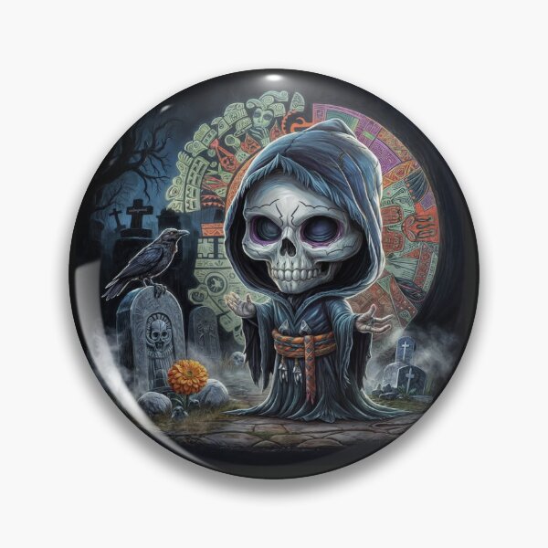 Item preview, The Grim Reaper and the Aztec Raven  designed and sold by Catrina luna.