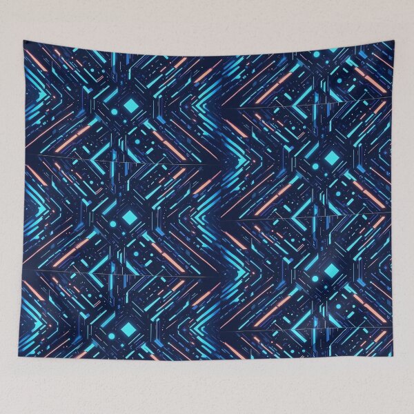 Item preview, Neon geometrical pattern  designed and sold by MatthaeusArts.