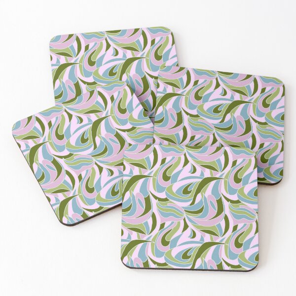 Item preview, Abstract Swirl - Green/Pink-24A-027 designed and sold by Cori Lang.