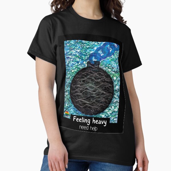 Feeling heavy: need help - hand painted oil pastel Classic T-Shirt
