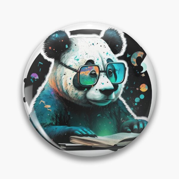 Item preview, Cool Panda Bear as a Bookworm designed and sold by MLArtifex.