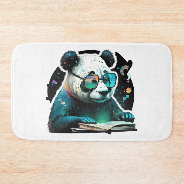 Item preview, Cool Panda Bear as a Bookworm designed and sold by MLArtifex.