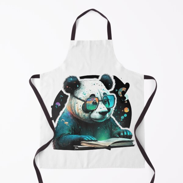 Item preview, Cool Panda Bear as a Bookworm designed and sold by MLArtifex.