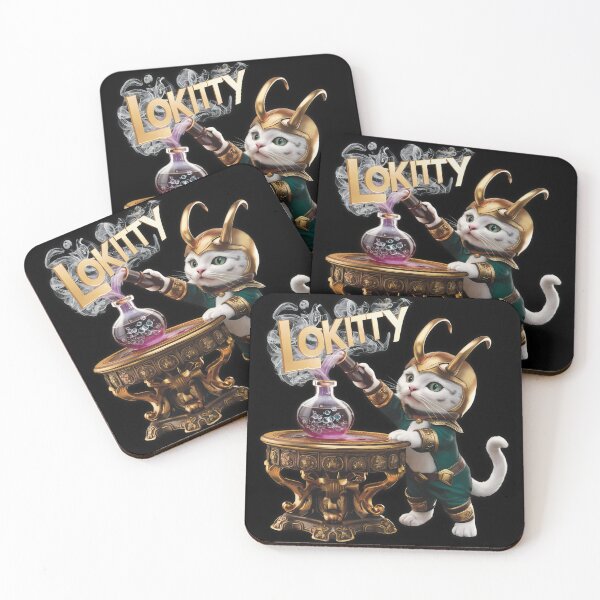 Item preview, I am LOKITTY of Asgard,  I am burdened with glorious purpose. Chaos Cat God Kitten Superhero Feline Fan Art by Badass Bazaar designed and sold by BadassBazaar.
