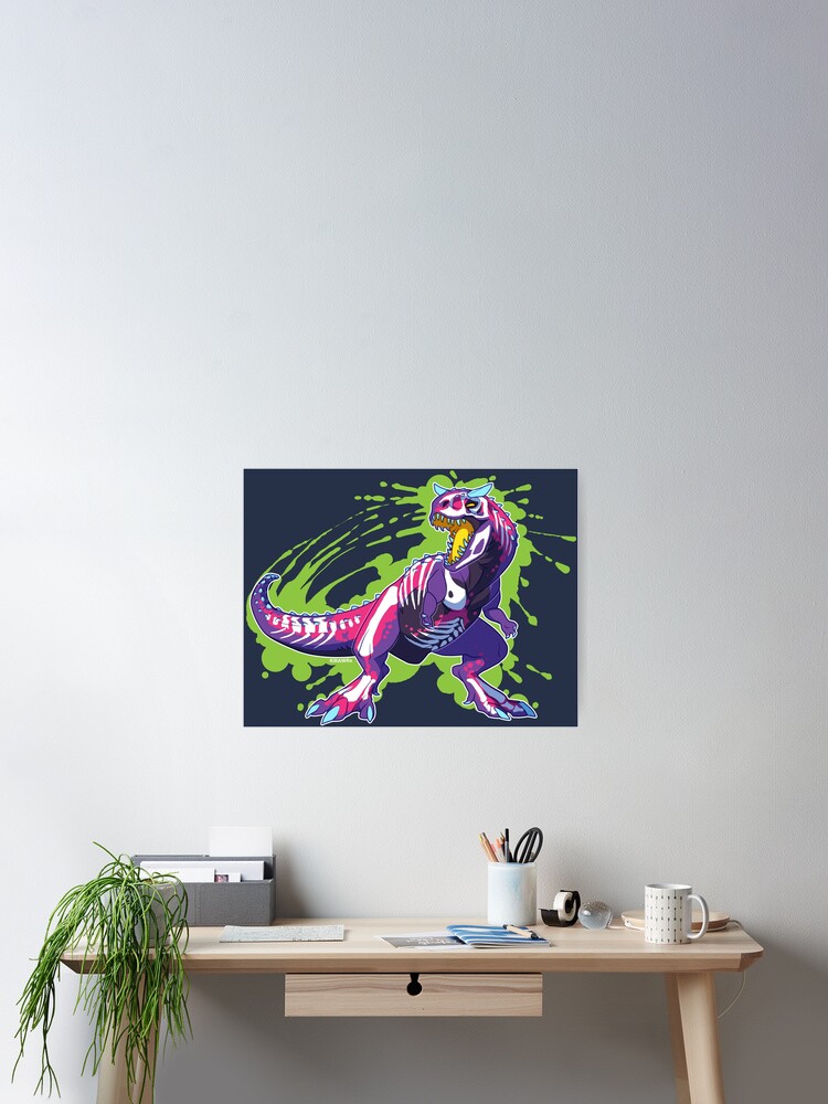 Thumbnail 1 von 3, Poster, Radioaktiver Carnotaurus designt und verkauft von Kirara.