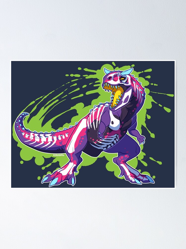 Thumbnail 2 von 3, Poster, Radioaktiver Carnotaurus designt und verkauft von Kirara.