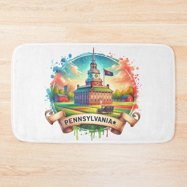 Item preview, ✨Retro US State Watercolor Maps – Pennsylvania - Unique Travel Art T-Shirts, Mugs, Stickers & More designed and sold by artedigital99.