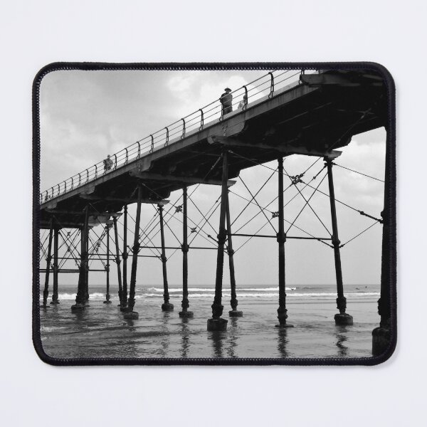 Item preview, Saltburn pier, monochrome designed and sold by paulboizot.
