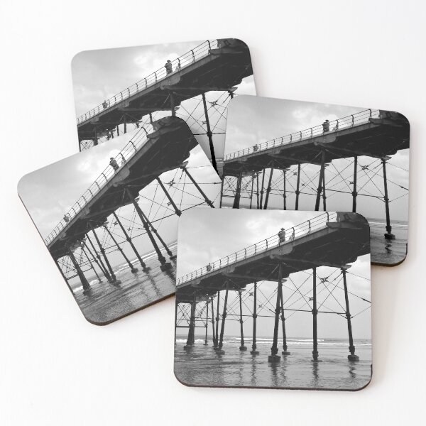 Item preview, Saltburn pier, monochrome designed and sold by paulboizot.