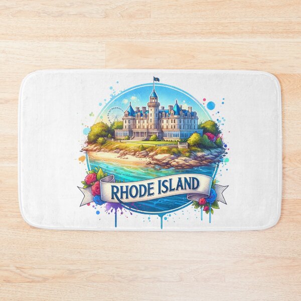 Item preview, ✨Retro US State Watercolor Maps – Rhode Island - Unique Travel Art T-Shirts, Mugs, Stickers & More designed and sold by artedigital99.