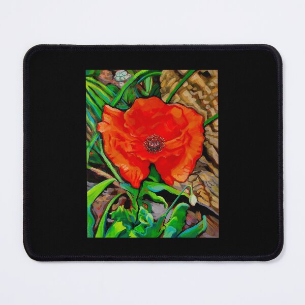 Item preview, Red Poppy Acrylic Painting designed and sold by CozyPixelFluff.