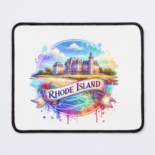 Item preview, ✨Retro US State Watercolor Maps – Rhode Island - Unique Travel Art T-Shirts, Mugs, Stickers & More designed and sold by artedigital99.