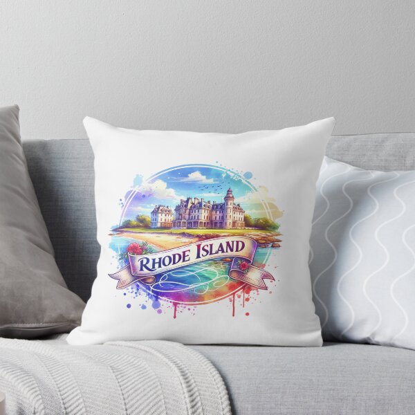 Item preview, ✨Retro US State Watercolor Maps – Rhode Island - Unique Travel Art T-Shirts, Mugs, Stickers & More designed and sold by artedigital99.