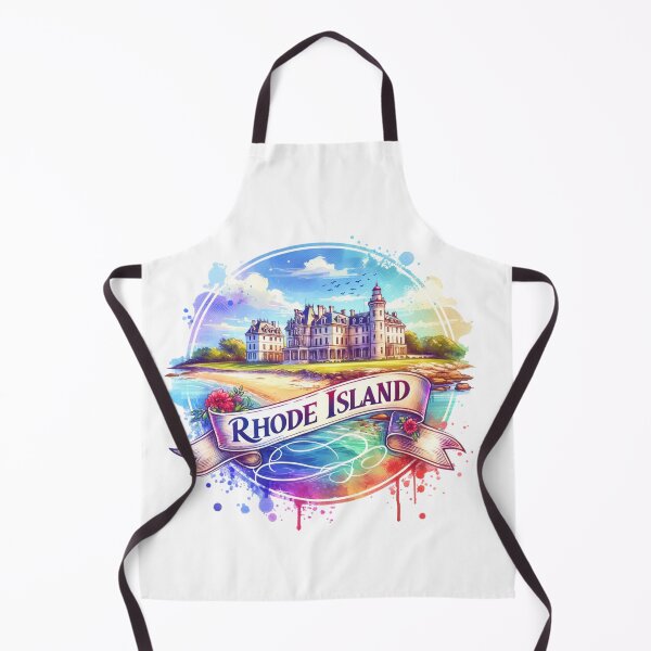 Item preview, ✨Retro US State Watercolor Maps – Rhode Island - Unique Travel Art T-Shirts, Mugs, Stickers & More designed and sold by artedigital99.