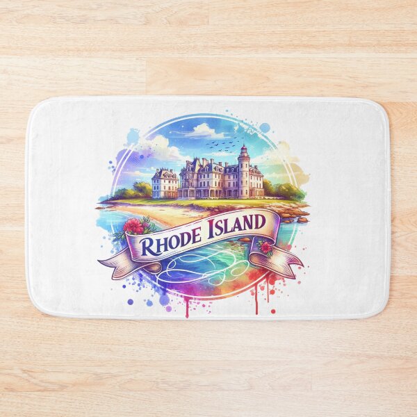 Item preview, ✨Retro US State Watercolor Maps – Rhode Island - Unique Travel Art T-Shirts, Mugs, Stickers & More designed and sold by artedigital99.