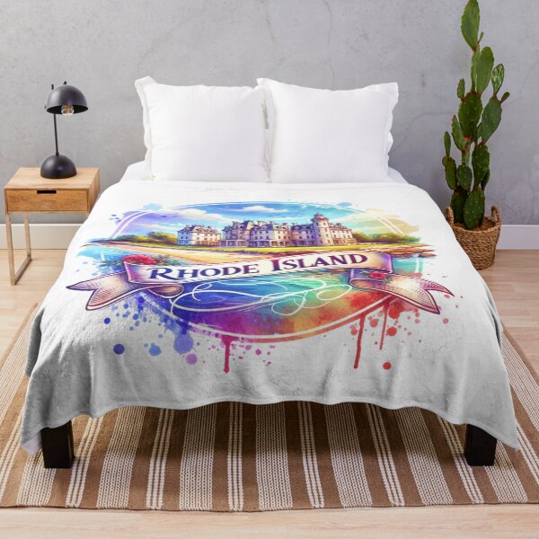 Item preview, ✨Retro US State Watercolor Maps – Rhode Island - Unique Travel Art T-Shirts, Mugs, Stickers & More designed and sold by artedigital99.