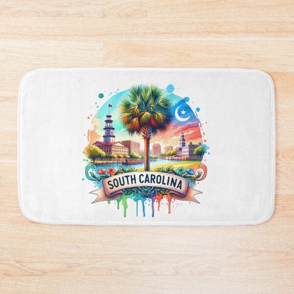 Item preview, ✨Retro US State Watercolor Maps – South Carolina - Unique Travel Art T-Shirts, Mugs, Stickers & More designed and sold by artedigital99.