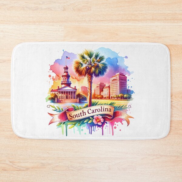 Item preview, ✨Retro US State Watercolor Maps – South Carolina - Unique Travel Art T-Shirts, Mugs, Stickers & More designed and sold by artedigital99.