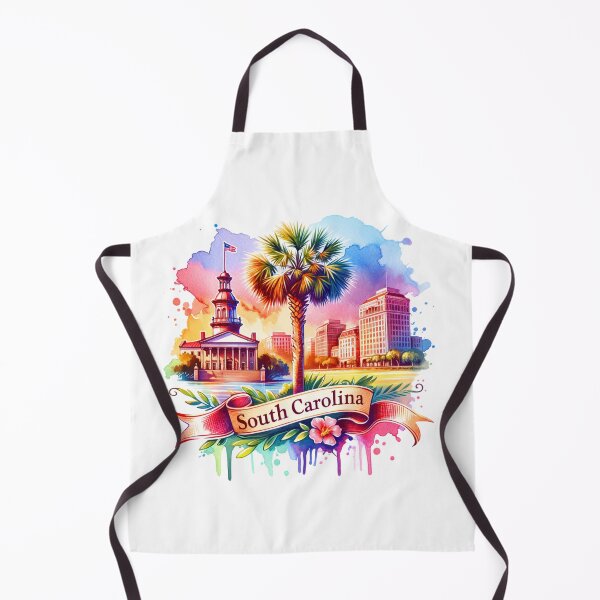 Item preview, ✨Retro US State Watercolor Maps – South Carolina - Unique Travel Art T-Shirts, Mugs, Stickers & More designed and sold by artedigital99.