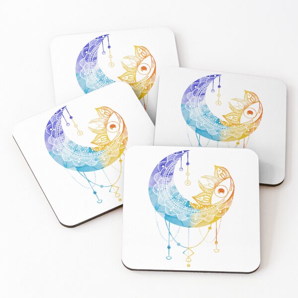 Item preview, Sun and moon Windchime designed and sold by catcurio.